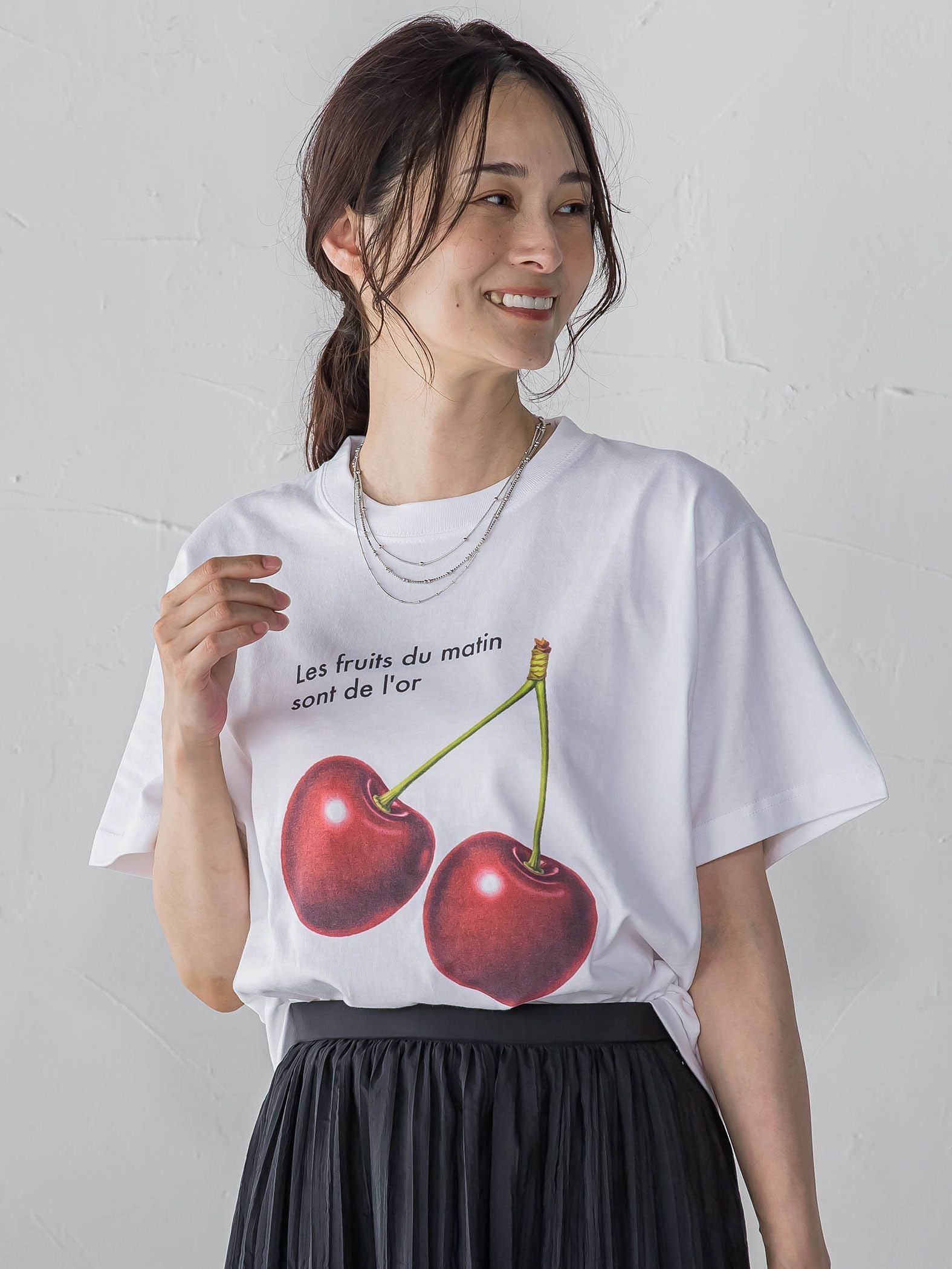 tシャツ 「WEB限定」「RegencyWorks」フルーツTシャツ cherry レディース WEB限定】【RegencyWorks】フルーツTシャツ cherry