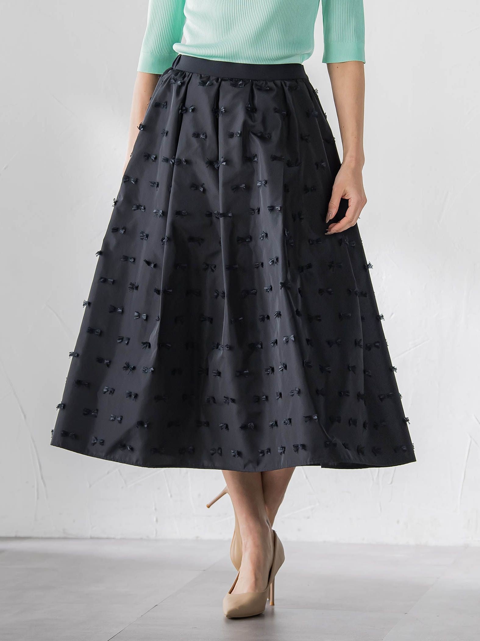 リボンジャガードスカート