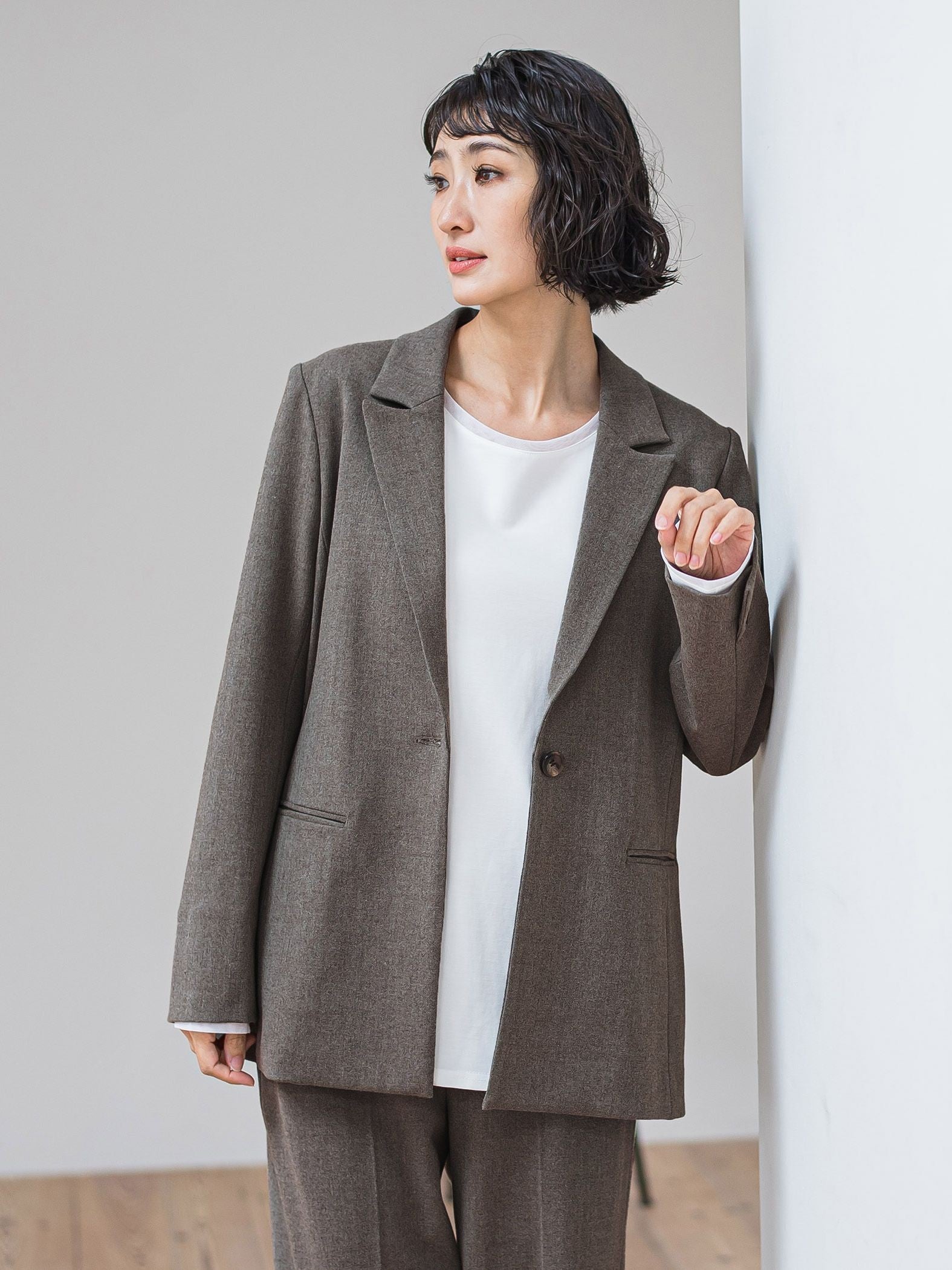 ピクシエスタテーラードジャケット≪手洗い可能≫