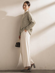 スパンコールクルーネックニット≪洗える≫