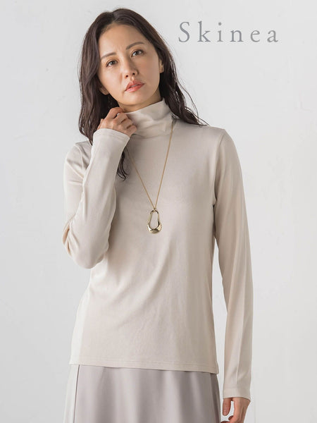 【WEB限定】【Skinea】≪着るスキンケア≫タートルネックカットソー