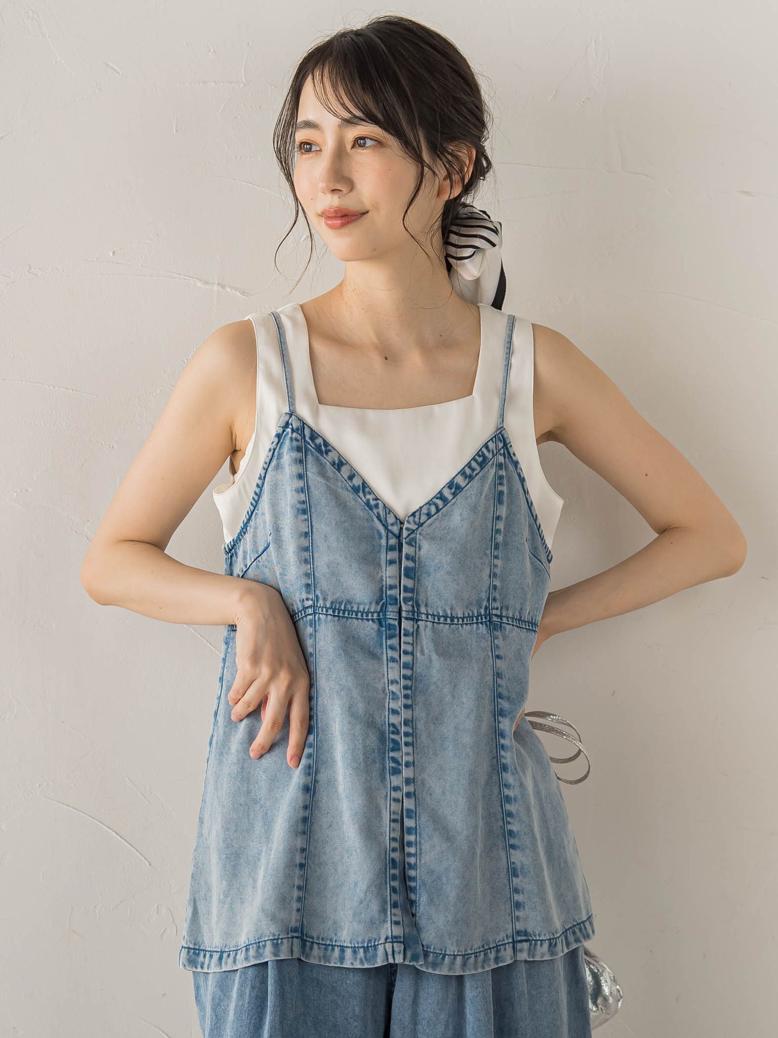 Air DENIM キャミビスチェ