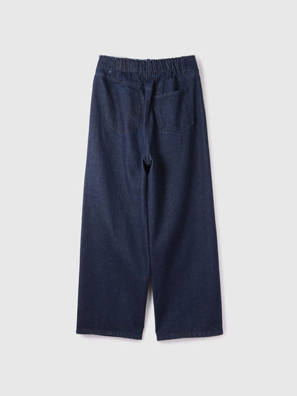 【大人の抜け感】デニムカットオフダメージパンツ