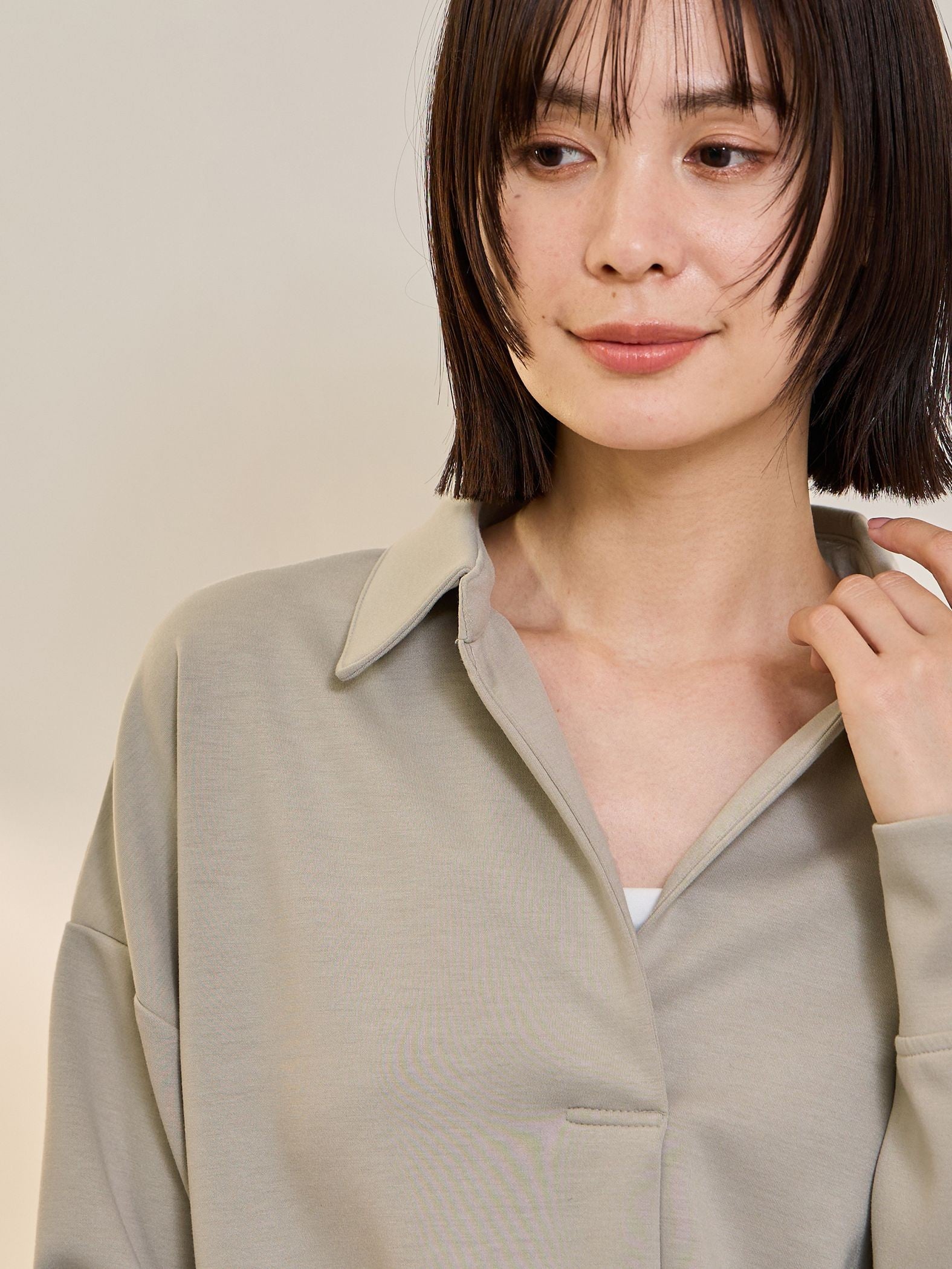 【SET】ダンボールニットスキッパートップ×スカート2ピース