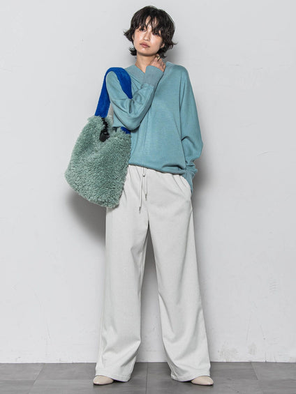 【楽・美・軽】イージーワイドパンツ≪手洗い可能≫