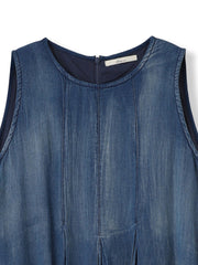Hand MadeブラストデニムZIPワンピース