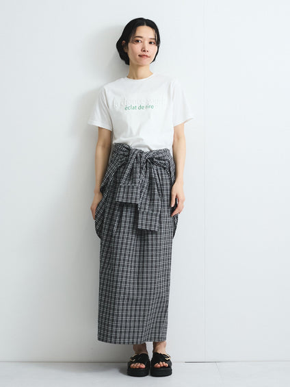 エンボスプリントTシャツ≪手洗い可能≫