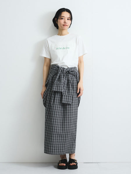 エンボスプリントTシャツ≪手洗い可能≫