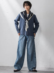 スポンディッシュVネックニットカーディガン≪洗濯機で洗える≫