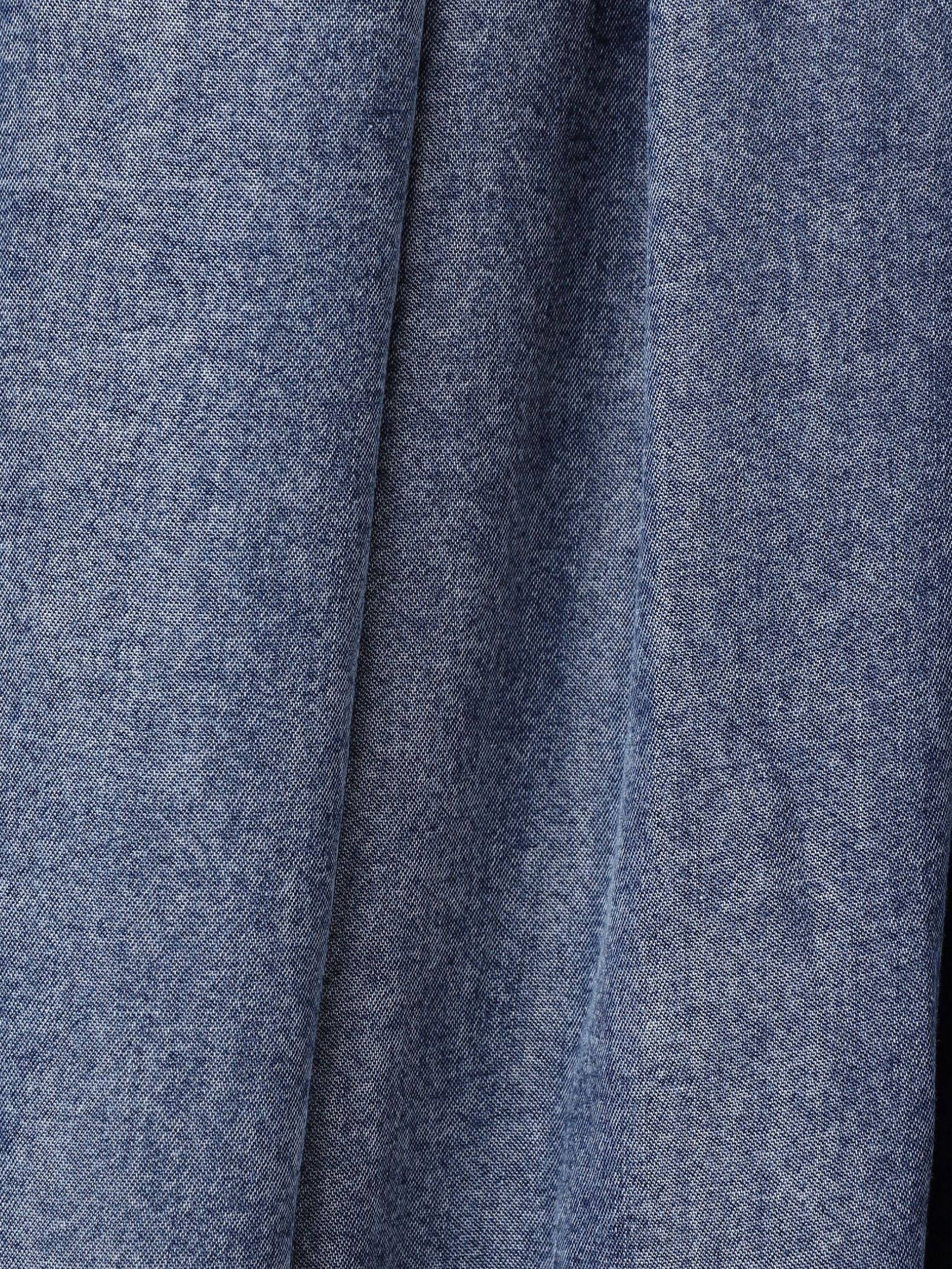 ゆれるデニムノースリーブワンピース