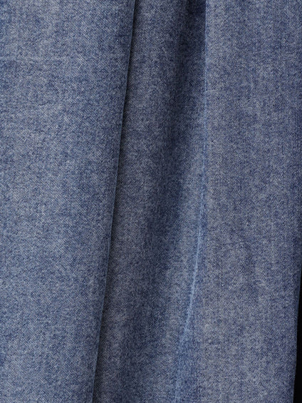 ゆれるデニムノースリーブワンピース