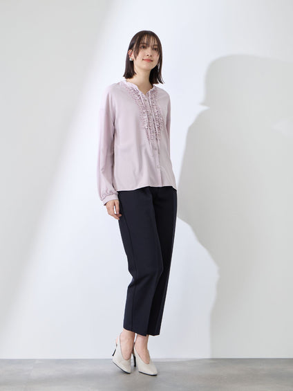 ダブルクロスストレッチビットテーパードパンツ