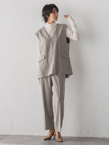 【大きいサイズ/受注会限定】カシミヤシルクシアージャージカットソー
