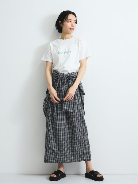 エンボスプリントTシャツ≪手洗い可能≫