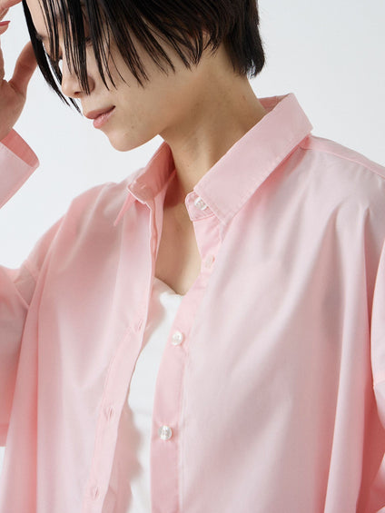 バックロング フォルムシャツ