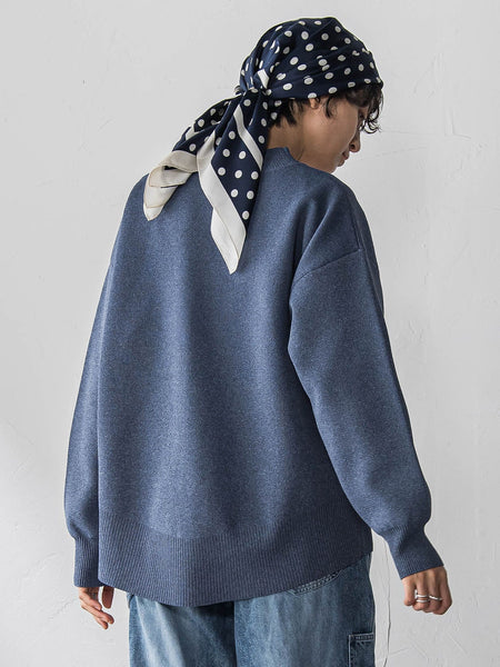 スポンディッシュVネックニットカーディガン≪洗濯機で洗える≫