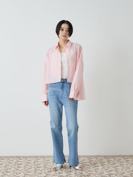 バックロング フォルムシャツ