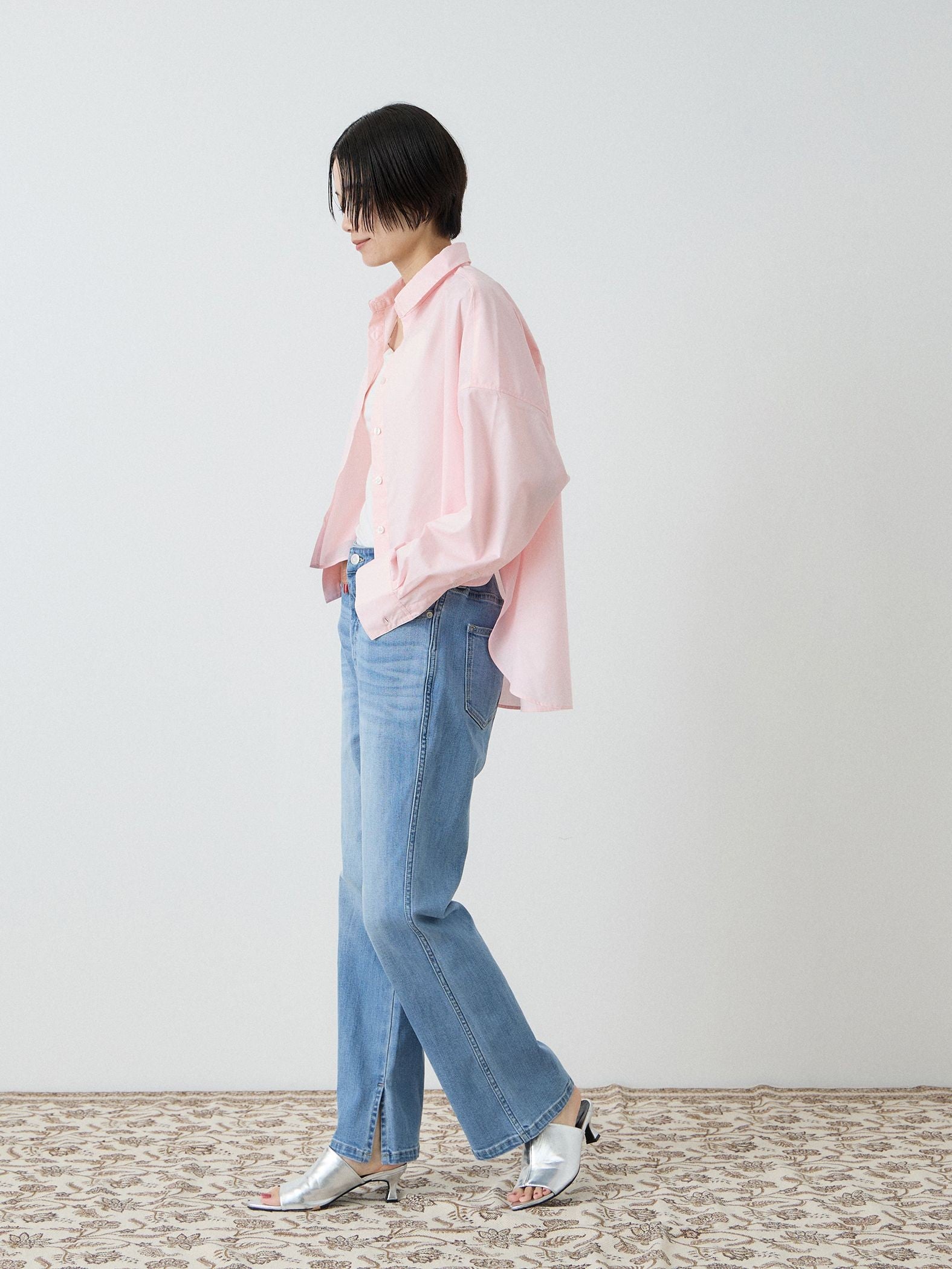バックロング フォルムシャツ