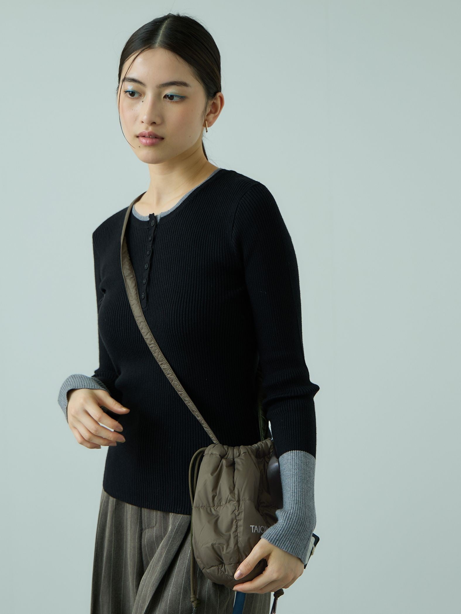 【TAION】ドロストダウンショルダーバッグ《手洗い可能》