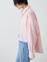 バックロング フォルムシャツ
