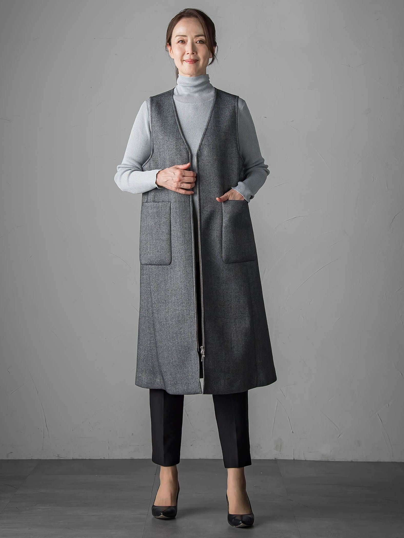 ウールツイードボンディングジャンスカ