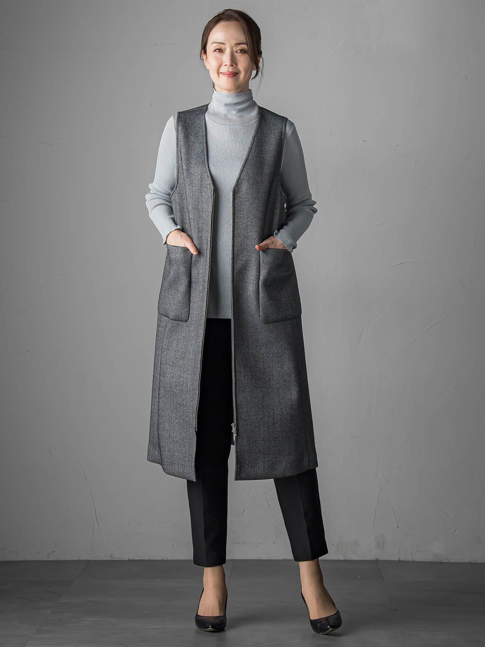 ウールツイードボンディングジャンスカ