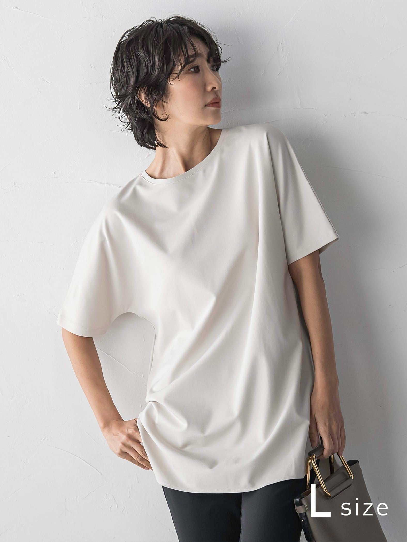 【WEB限定/大きいサイズ】”細身パンツも怖くない”Tシャツチュニック