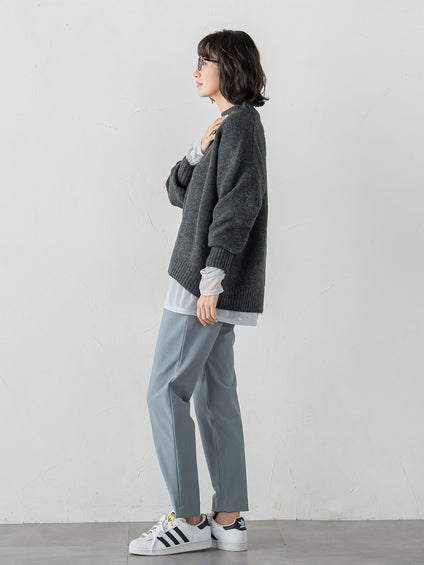 【WEB限定】”毎日頼れる”ゆったりモックネックニット