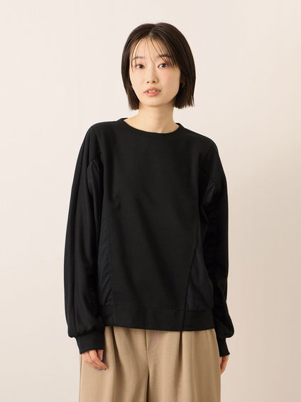 《予約販売》【ふんわり、きちんと。】ドルマンギャザープルオーバー≪手洗い可能≫