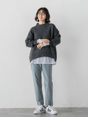 【WEB限定】”毎日頼れる”ゆったりモックネックニット