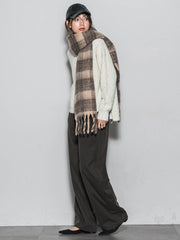 ラメスパンコールクルーネックニット≪手洗い可能≫