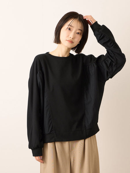 《予約販売》【ふんわり、きちんと。】ドルマンギャザープルオーバー≪手洗い可能≫