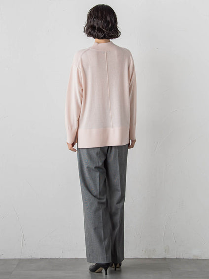 【大きいサイズ】エクセレントウォーム裏起毛ワイドパンツ