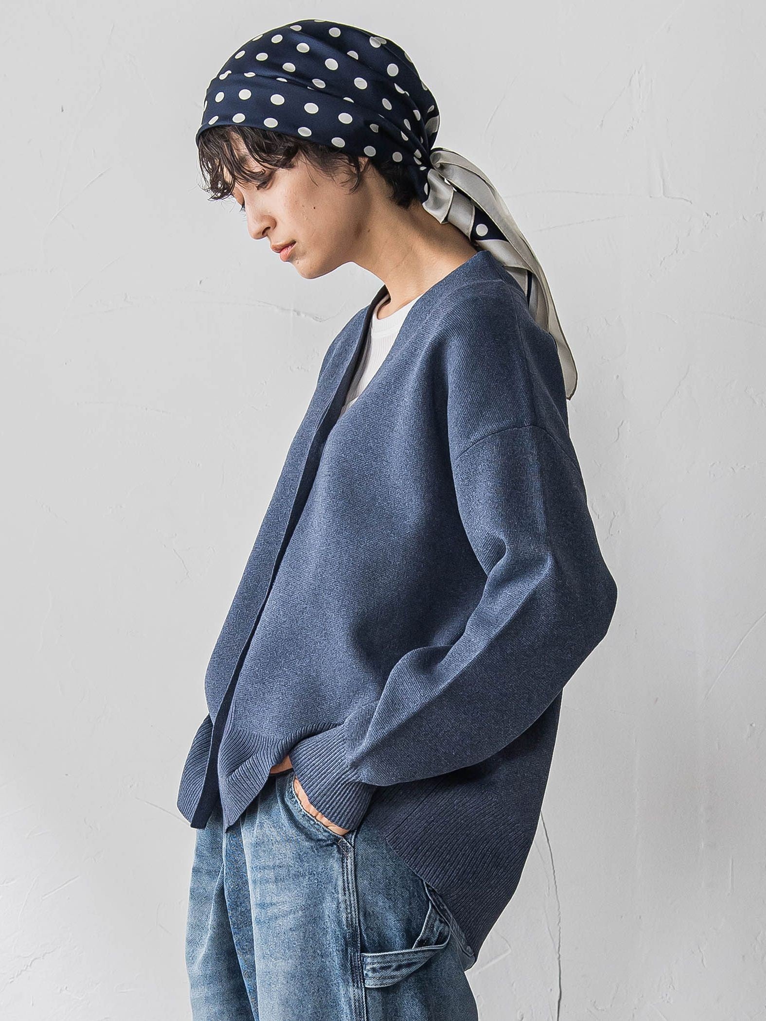 スポンディッシュVネックニットカーディガン≪洗濯機で洗える≫