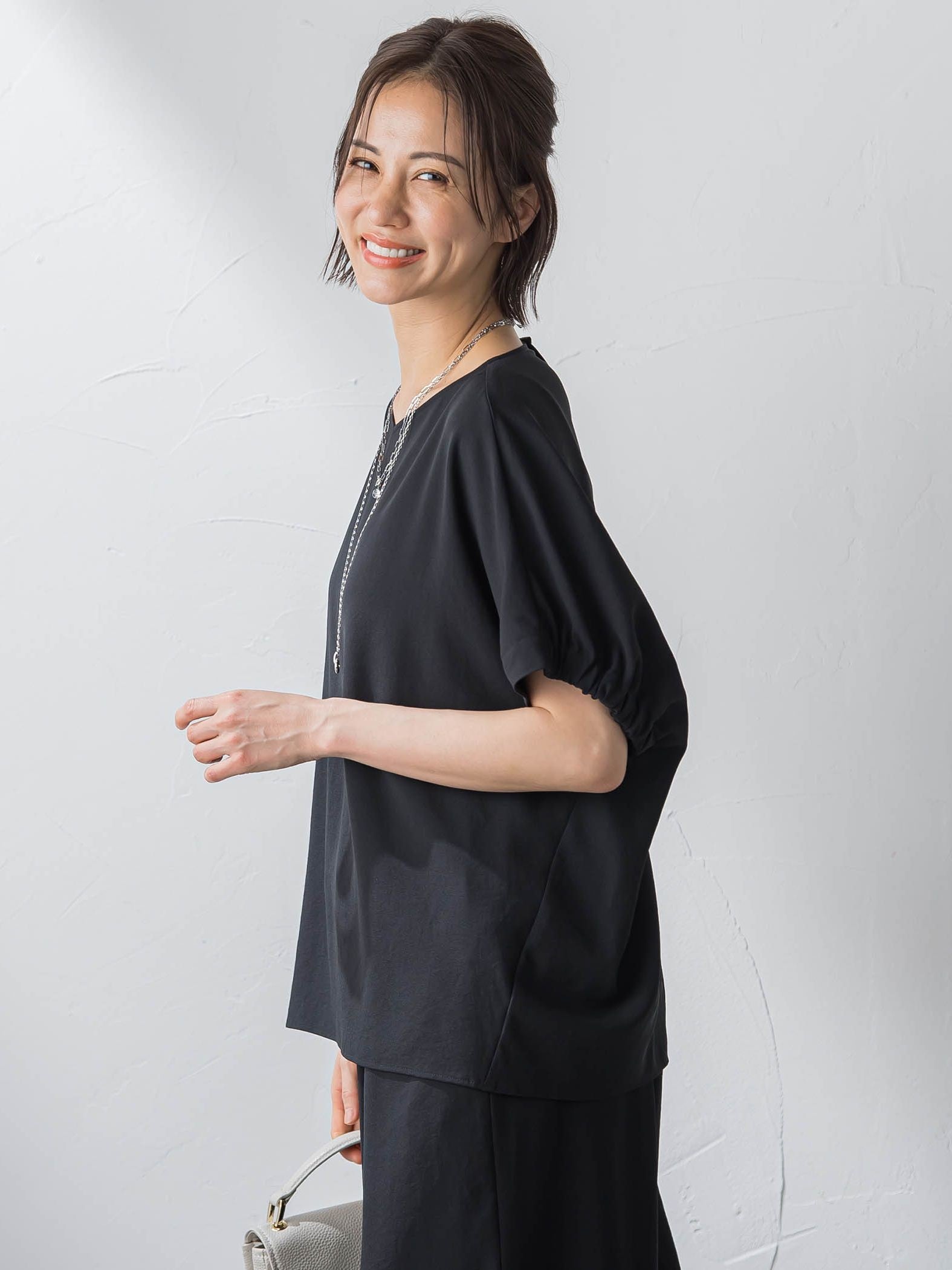 KIRERI半袖ブラウス≪洗濯機で洗える≫