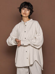 コーデュロイバックタックシャツ≪手洗い可能≫