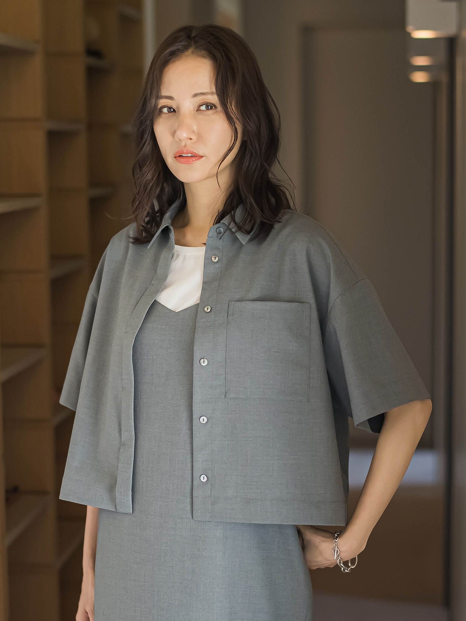 エディター東原妙子×LAUTREAMONT/レースシャツ