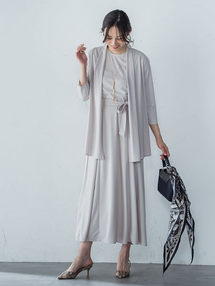 【WEB限定】ひやさらシワレスワンピース≪洗濯機で洗える≫