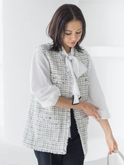 LUSTROツイードジレ