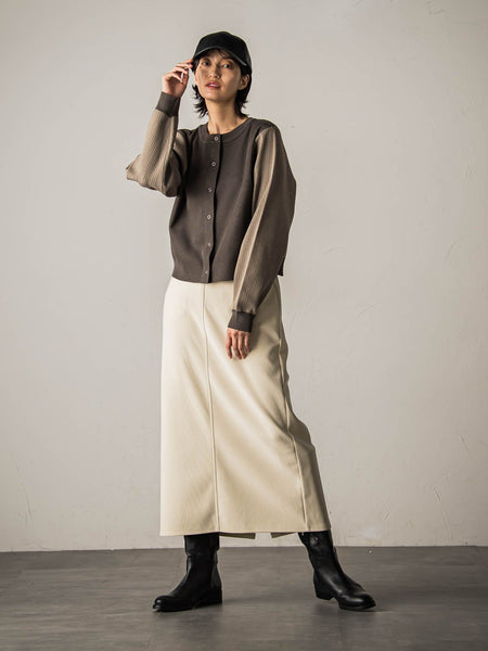 ジョーゼットダンボールAラインスカート≪セットアップ対応/洗濯機で洗える≫