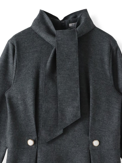 【WEB限定カラーあり/新色追加】ルミナリー圧縮スムースワンピース