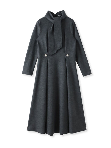 【WEB限定カラーあり/新色追加】ルミナリー圧縮スムースワンピース