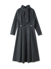 【WEB限定カラーあり/新色追加】ルミナリー圧縮スムースワンピース