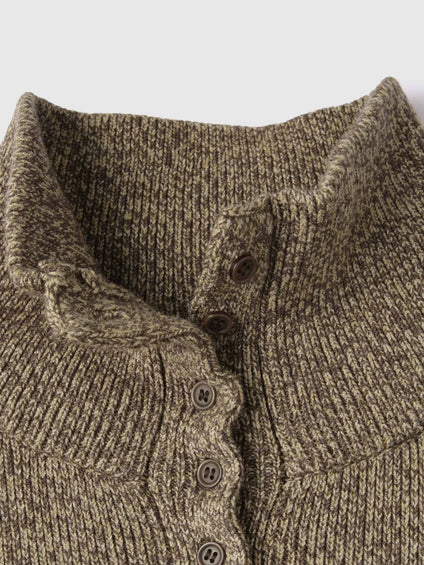 メニボタン2WAYネックニット≪手洗い可能≫