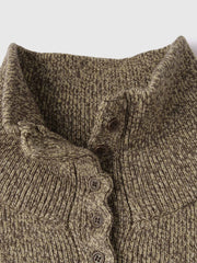 メニボタン2WAYネックニット≪手洗い可能≫