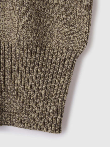 メニボタン2WAYネックニット≪手洗い可能≫