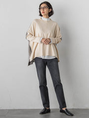 【WEB限定/大きいサイズ】”あたたか美脚”裏起毛デニム