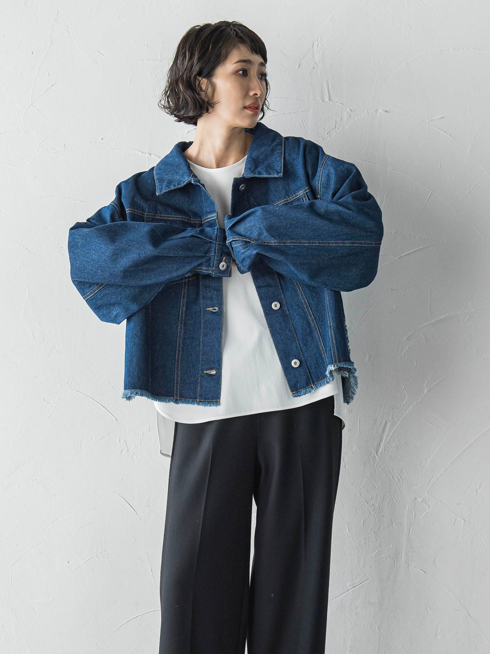 【biyori】”抜け感シルエットでこなれ感”オトナGジャン≪手洗い可能≫