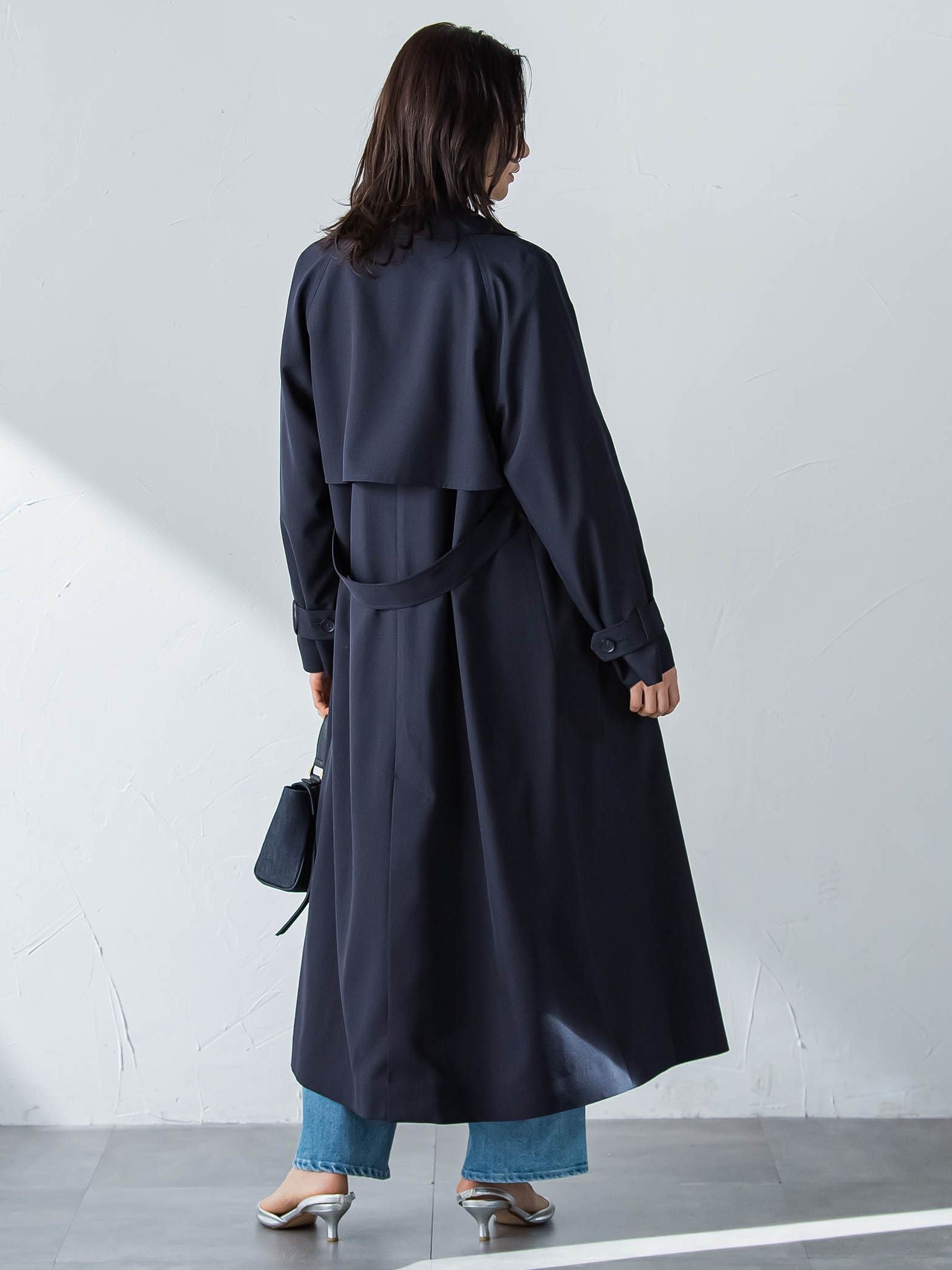 【ラク軽トレンチ】ラグランスリーブスプリングコート
