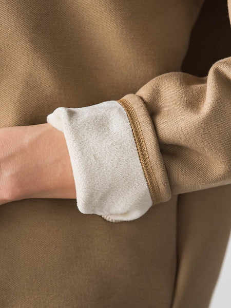 【WEB限定】裏毛布クルーネックプルオーバー≪毛玉防止・ストレッチ≫